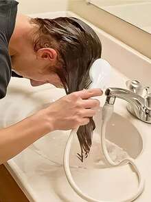 Multi-Function Faucet Shower Head, Pet Cat Dog Bathing Shower Sprayer, Convenient And Easy To Install Shower Head, Also Suitable For Plant Watering And Pet Bathing, Durable Plastic Head, Modern Shower Design