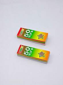 2 卷香烟纸过滤嘴，50 张/册，一次性香烟过滤嘴，60 毫米手动过滤嘴，返校用品 - 彩色 - 查看 10