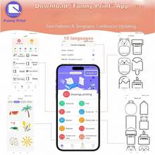 迷你贴纸打印机，配备热敏标签贴纸纸，无墨热敏贴纸制作器，迷你口袋打印机，适用于照片、日记、笔记、学习、家庭办公、圣诞礼物、万圣节装饰、返校季和其他场合。 - 彩色 - 查看 4