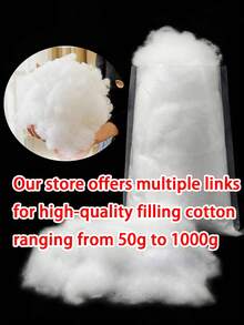 50-600g Polyester Fiber Filling, Silk Cotton PP Cotton, Filling Cotton, Compressed Vacuum Packaging, High Elasticity, Suitable For Sofa Cushions, Soft Pad Fillings, Toys, Pillows, Plush Or Stuffed Animals, Pillow Inserts - Multicolor - View 3
