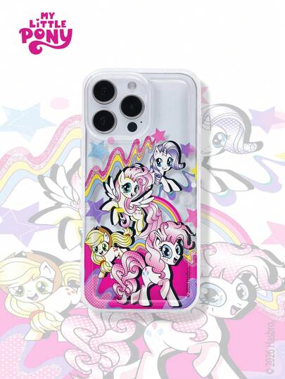  Officiellt licensierat My Little Pony lyxigt grafiskt tryckt kudde transparent telefonskal, kompatibelt med 16/16 Pro/16 Plus/16 Pro Max, 17/17 Pro/17 Pro Max, 15/15 Pro/15 Plus/15 Pro Max, 14/14 Plus/14 Pro Max, 13/13 Pro/13 Pro Max, 12/11/X/XR/XS Max, Galaxy S25 Ultra, S24 FE, S23 Plus, S22, S21, S20 FE, ett måste att ha sött smartphoneskydd till jul.