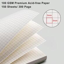 Graph Paper Notebook, 300 Pages Spiral Notebook 8.5\ X 11\, A4 Large Grid Paper Notebook, 100gsm Thick Paper, Plastic Hardcover Journals For Schoolsss Engineering Math, Sage Green - SageGreen - View 3