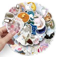 50 miếng dán hình ngôi sao lấp lánh, dễ thương và vui nhộn, thích hợp trang trí cho máy tính xách tay, ván trượt, sổ tay, điện thoại, cốc, đàn guitar, hành lý, tủ lạnh, máy tính để bàn. - F - Xem 7