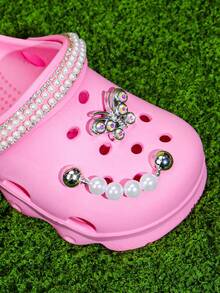 HOEASE Kids Casual Breathable Hollow Sandals, Children EVA Soft Bottom Ventilated Comfortable Summer Garden Shoes Beach Shoes, Unisex All Season Footwear - Pink - View 9