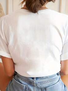 Long Live AESPA Airbrush Graphic T-Shirt, K-Pop Girls My World MY Karina Winter Ningning Giselle Merch Vintageie 90s Outfit Fan - 白色 - 查看 2