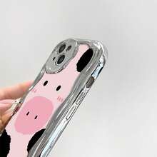 牛柄デザインの携帯ケース。 17、 16 Pro Max、 15 Pro Max、 13、 12に対応。高級電気メッキ仕上げのオールソフトTPU素材を使用。クリーミーな波型テクスチャ。フルエッジ保護。正確なカットアウト。ぴったりフィット。快適なグリップと優れた質感。家族、友人、恋人、ボーイフレンド/ガールフレンド、バレンタインデーに最適なギフトです。 - シルバー - チェックする 6