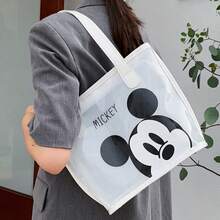 Mickey Mouse Transparent Handbag - Elegant Black Edged Women's Shoulder Bag - Fashionable Transparent Tote, Suitable For Daily Commute And Shopping - Minimalist Mickey Design - Stylish Large Capacity Travel Organizer - Multicolor - View 5