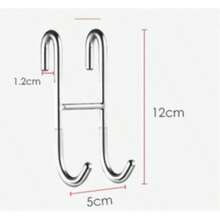 1个多功能不锈钢刮水器，带硅胶刮片和人体工学手柄 - 防锈，适用于浴室、厨房和汽车窗户清洁 - 配有挂钩，可用于淋浴房门、窗户、镜子、汽车车窗等 | 现代简约设计 | 不锈钢刮水器 - 彩色 - 查看 5