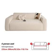 1PC Stretchable Polar Fleece Wheat Pattern Jacquard Sofa Cover, All-Season Lazy Fully Enclosed Sofa Protector With Dust, Pet, And Stain Resistance For Living Room, Modern Minimalist Style. - Multicolor - View 17