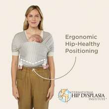 JCH-Aura Baby Wrap Sustainable Knit - Olive Diamonds - Diamantes de oliva - Ver 7