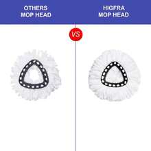 Spin Mop Replacement Head 4 Pack Mop Refill Compatible With Ocedar Triangle Swivel Mops Microfiber Swivel Mop Refill,Deep Clean,Machine Washable And Easy To Replace - Màu be - Xem 2
