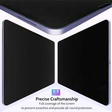 Peslv Privacy Screen Protector Compatible With IPad Pro 12.9 Inch 2018 2020 2021 2022, Anti Glare Blue Light Spy Filter Private Cover, High Sensitive Bubble-Free Easy Install Black Security Screen - Baby Pink - View 6
