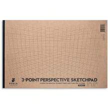 Kooalaa Tools | Drawing Perspective (1 And 2-Point) Large Sketch Pad (3 Point - 11 X 17) - 3Point-11x17 - 查看 1