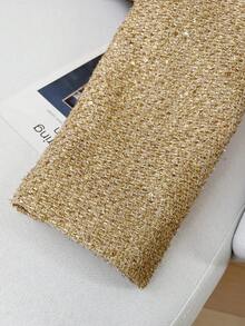 GMFP Women's Casual Elegant Fashion Personalized Commuter Herringbone Single-Breasted Jacket, Suitable For New Year/Valentine's Day - Champagne - View 9