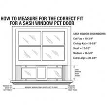 CYPNIdeal Pet Products - Puerta de Aluminio para Mascotas Ajustable para Adaptarse a Anchos de Ventana de 33 a 38 Pulgadas Chubby Kat 7-1/2 x 10-1/2 Pulgadas Solapa SiFashion - 227394011 - Ver 5