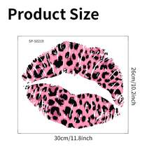 Leopard Lip Print Wall Stickers, Modern Self-Adhesive Wall Stickers, Home Decoration Stickers, Wall Stickers, Vinyl Stickers, Spring Decorations, Add Vitality To Your Home, Rama Decorative Stickers - Pink - View 3