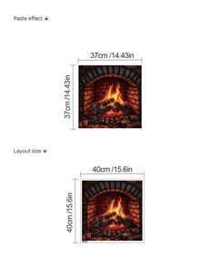 1件装 - 壁纸 - [杯垫、炉灶装饰、玫瑰、新年快乐横幅]家居装饰自粘壁纸可移除墙贴，适用于客厅墙面装饰、窗户贴纸 - 可爱创意墙面装饰，也可用于冰箱、卫生间墙面艺术、房间装饰、卧室装饰 - 彩色 - 查看 15