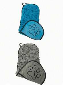 Quick Dry Super Absorbent Pet Towel, Suitable For Cats & Dogs - Soft Bathing, Swimming And Grooming Towel With Paw Print Pattern, Dries Fur Quickly After Shower, Ideal For Rainy Walks And Pet Travel - Pet Supplies Gift - Lightweight And Easy To Carry, Great For Bathing And Swimming, Pets Feel Comfortable, Perfect Gift For Pet Stores, Suitable For Large Dogs, Extra Large Dog Towel, Pet Bath Towel, Dog Bathrobe - Multicolor - View 16