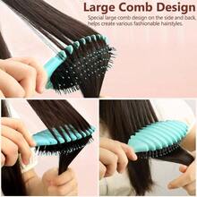 Curl Defining Brush, 2025 Boar Bristle Styling Curly Hair Brushes Combing Shaping Men's And Women's Curls To Reduce PullingPink - Hồng - Xem 5