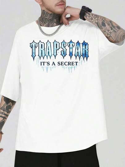 Camiseta con estampado gráfico Trapstar Ice confeccionada en algodón de primera calidad, ajuste cómodo, diseño gráfico informal.