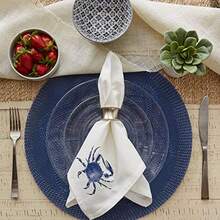 CYPNDII Seashore Collection Decoración para casa de Playa Juego de servilletas 20 x 20 Pulgadas Cangrejo Azul 6 PiezasFashion - 227432506 - Ver 5