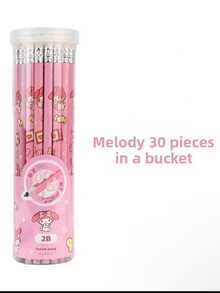 1 Set Of 30 Colors Sanrio Characters (Pompompurin, Kuromi, My Melody) Sketching And Writing Pencils - Creative And Fashionable Design, Perfect Gift For Friends And Family, Improve Writing Skills, Adorable Cartoon Figures