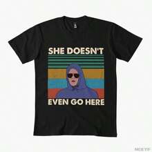 Camiseta de  Damian She Doesn't Even Go para hombres y mujeres, 100% algodón, camisetas de manga corta 1119-4 - Negro - Ver 1