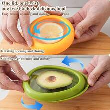 4pcs Vegetable & Fruit Preservation Covers, Transparent Food Wrap Lids, Refrigerator & Freezer Airtight Sealing Covers - Multicolor - View 5