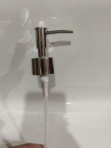 1个皂液器泵头，液体乳液分配器替换头，皂液器泵替换零件（带塑料管），浴室配件，家居装饰 - 彩色 - 查看 8