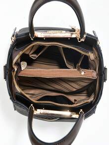 New Elegant Women's Handbag, Classic Stylish Durable Luxury, Spacious Capacity, Shoulder & Crossbody Carry - Coffee - View 7