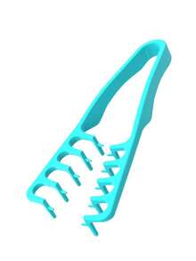 New Fluffy Wide-Tooth Styling Comb - Fluffy Texture, For Men, Made Of ABS Plastic With Textured Handle, Suitable For All Hair Types, Essential For Home Use, Back To School Season, Travel & Vacation, Can Be Used For Back-Brushing, Blow-Drying, Hairstyling, Haircuts, Edging, And Grooming