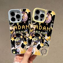 Hazbin Hotel: Adam, estrellas, música y un personaje épico. Esta elegante funda es compatible con iPhone 17, 16, 15, 14 Pro Max, 13, 12, 11, XR y XS Plus. Fabricada en TPU flexible, resistente a golpes y arañazos, ofrece una excelente protección contra caídas y un agarre cómodo. Es un regalo ideal para familiares, amigos y seres queridos, y una opción perfecta para festivales. - Amarillo - Ver 3