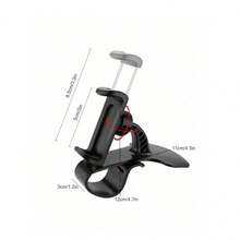 1 Car Clip-On Phone Holder, Car Navigation Support, Dashboard Multifunctional Phone Holder
