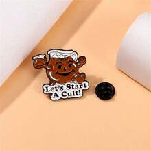 Cartoon Cute LET'S START A Cult Brooch Enamel Pin Custom Decorative Brooches Ornaments Lapel Bag Badges Jewelry Gifts Pin Pin For Clothes Bag Charm Backpack For School Office Accessories Shirts Jacket Halloween Autumn-Winter Accessories,Suitable For Teens, Youth,Men,Casual, Outdoor, Athletic, Vacation, Graduation Gifts, Birthday, Daily Wear Clothes Pin Funny Teacher Gifts Christmas - Nhiều màu - Xem 3