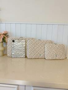 1pc Corduroy Laptop Sleeve Bag, Fits 11"/13"/15" Laptops, Printed Casual Unisex Protective Case, Compact & Portable, Can Be Used As Document Bag, Laptop Liner, Laptop Tote, Suitable For 11", 13", 15" , HP, ASUS And Other Brands, Suitable For Women, Teenagers, Men, College Students. Also Fits 9-15" Tablets, Compatible With IPad Air, 4, 5, Pro, 11, Mini, 5, 6, Shock-Absorbing Design. Laptop Case Laptop Cover Computer Bag Laptop Bag Water Resistant Travel Essentials - Multicolor - View 3