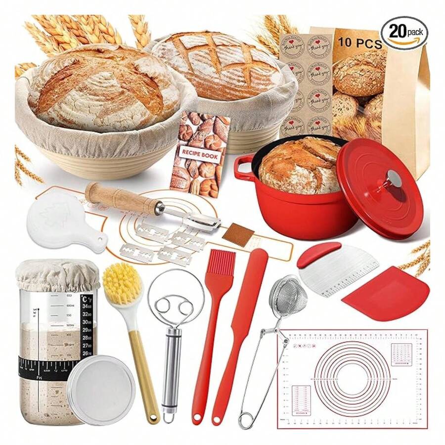 Sourdough Starterwith Pot, Sourdough Bread Baking Supplies, Bread ...