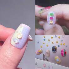 3D Buttons Gel Nail Art Mold Silicone Tools Nails Button Small Model Resin Buckle Molds For Accessories Supplies - Zyxp047 - 查看 3