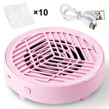 2026 New Nail Dust Collector, Acrylic Nail Dust Remover, Nail Fan, Nail Cleaner - Nail Dust Collector With Filter Paper (10 Sheets), Powerful Dust Removal, Low Noise, Suitable For Gel Nail Polishing Salons And Home Use, Nail Supplies. Valentine's Day Gift - 彩色 - 查看 10