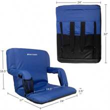 Home-Complete - Silla de Asiento para Estadio cojín Ancho - Azul - Ver 7