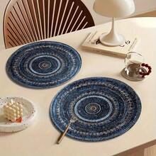 1/2/4/6/8/300pcs Set, Luxurious Flower Shaped Placemat Set, Designed With Festival Moon And Lantern Patterns, Size 15 * 15inch/38 * 38cm, Perfect For Dining And Home Decoration During The Festival Holiday. - Multicolor - View 11