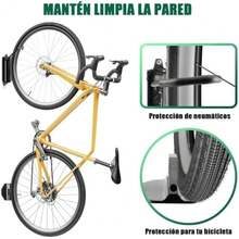 CYPNBLUEDREAMER Gancho de Pared para Guardar Bicicletas Juego de 2 Piezas Puede Soportar 60 Libras Gancho Giratorio para Bicicleta de Montaña Con ángulo AjustableFashion - como en la foto - Ver 6