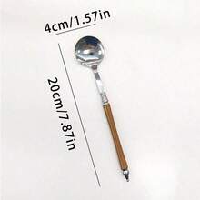 French Luxury Retro Noble Castle Soup Spoon, Soup Spoon, Rice Spoon, Pasta Spoon, Dessert Spoon - Multicolor - View 8