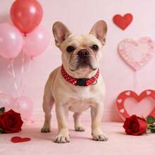 Valentine's Day Dog Collar,Red Heart Dog Collar Valentine Gift Love For Small Medium Large Boys Girls Dogs, Wedding Pet Collar With Plastic Buckle D Ring - Red - View 7