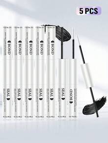 【72小时超强粘性】1/2/3支装低敏二合一睫毛胶水定型液 | 72小时超强粘性，不含乳胶，防水 | 适用于DIY簇状假睫毛、自制假睫毛化妆工具 | 混合黑色睫毛延长胶 - 白色 - 查看 14