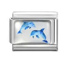 1件树脂涂层DIY意大利模块化手链，饰以海洋元素，适合作为派对礼物送给朋友/情侣，适用于圣诞节、新年、万圣节、情人节等场合。设计精美，采用不锈钢材质，兼具实用性和时尚感，适合圣诞风格、圣诞装饰、派对穿搭指南、圣诞礼物、营造圣诞家居氛围、复古夏季和万圣节配饰。 - M293390 - 查看 12