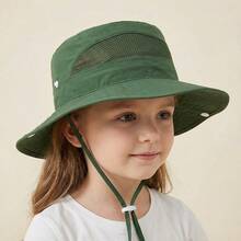 Men's Summer UV Protection Sun Hat, Breathable Hollow Out Sun Visor, Fishing Bucket Hat - Multicolor - View 30