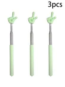 Telescopic Back Scratcher, Also Suitable As Classroom Telescopic Pointer, Retractable Pointing Stick, Collapsible Back Scratcher, Adult, Elderly, Pet Applicable Scratching Massage Tool, Easy To Carry For Home Use, Reading Aid Telescopic Product, Birthday Gift - Multicolor - View 12