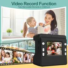 Máy ảnh kỹ thuật số in ảnh tức thì cho trẻ em - Máy ảnh selfie độ phân giải cao với nhiều bộ lọc, quay phim/ảnh 1080P, kèm 3 cuộn giấy in - Máy ảnh in ảnh di động tiện lợi cho du lịch, Ngày Valentine, Giáng sinh, Sinh nhật, Tiệc tùng - Món quà sáng tạo tuyệt vời nhất cho các cặp đôi, bạn bè và gia đình (Pin sạc 1300mAh) - Quà tặng tựu trường - màu đen - Xem 7