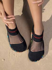 Outdoor Beach Shoes - New Lightweight Fitness Shoes, Yoga Shoes, Non-Slip Soft Bottom, Wear-Resistant Quick-Drying, Wading Shoes, Diving Swimming Shoes - Black - View 5