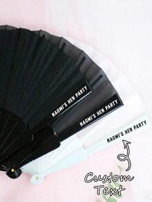 Customized Party Fans,Personalised Hen Party Favour Hen Do,Summer, Bachelorette Party Bride, Back To School,For Office,For School,For Teacher Gifts - Multicolor - View 3